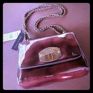 Shiny red purse